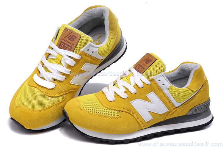 basket new balance femme jaune