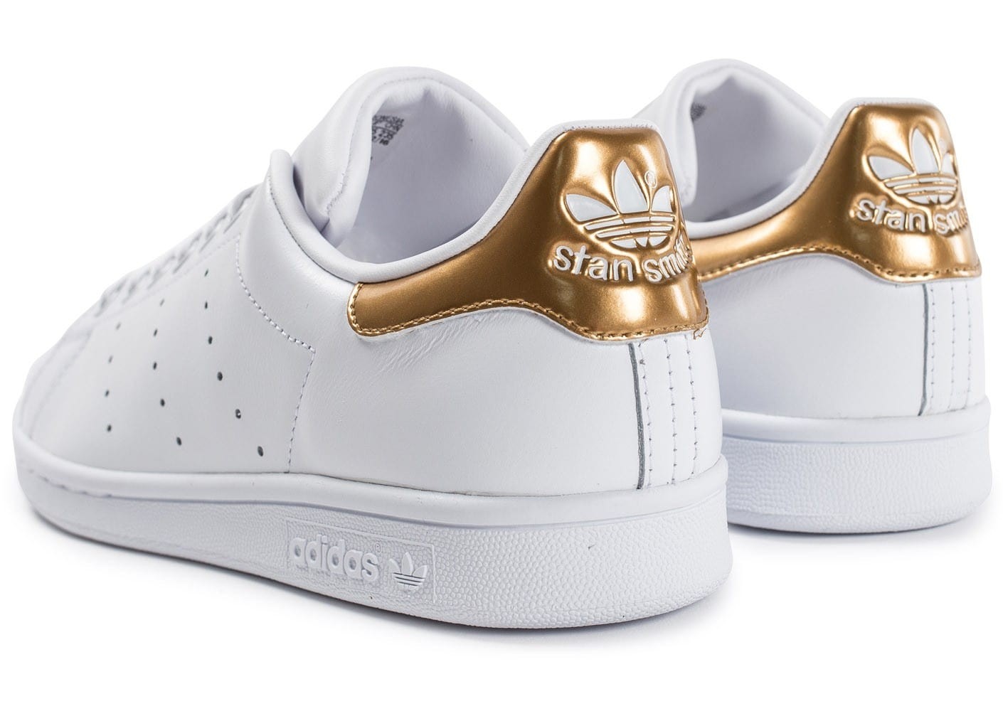 adidas stan smith blanche et doré